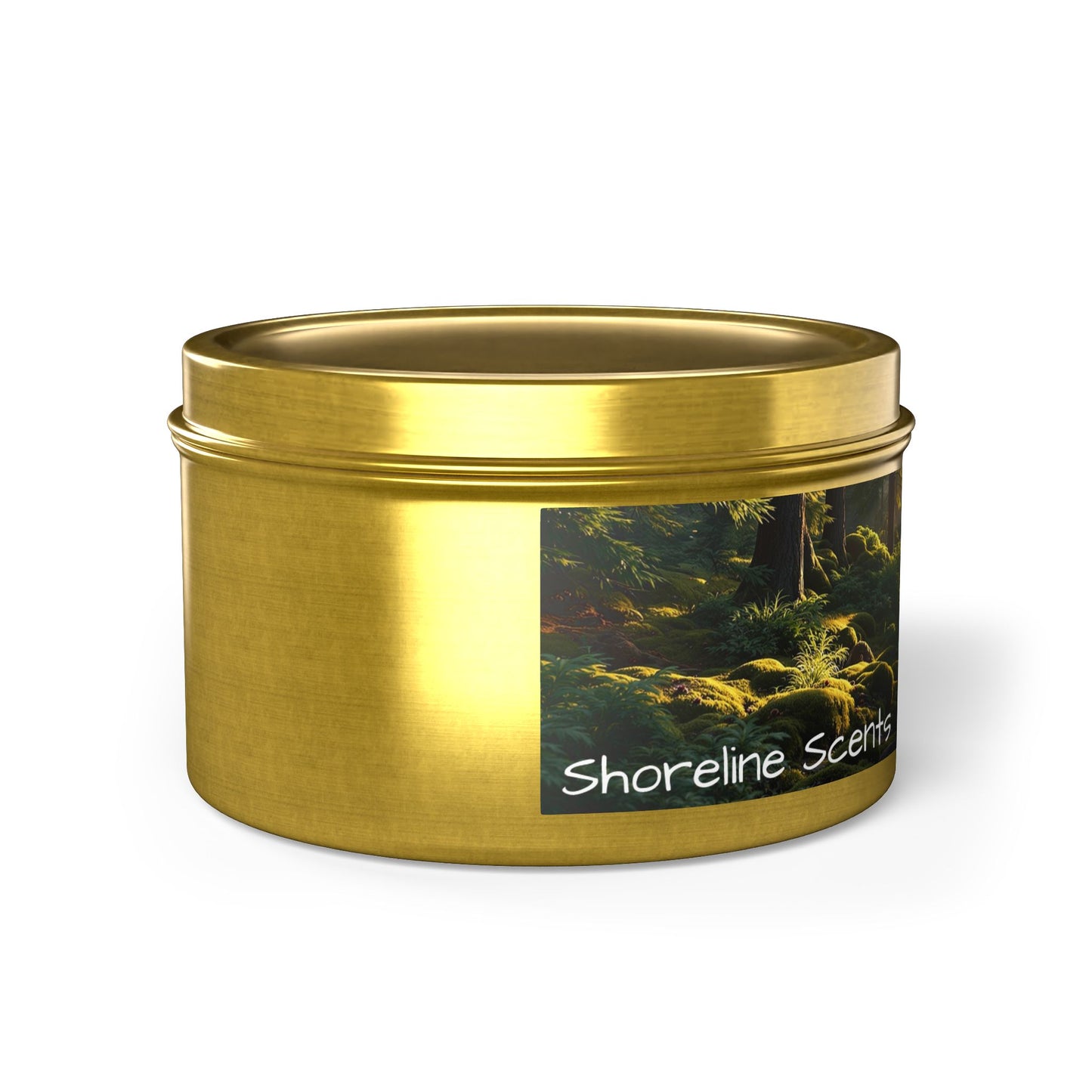 Evergreen Scented Rustic Tin Candle