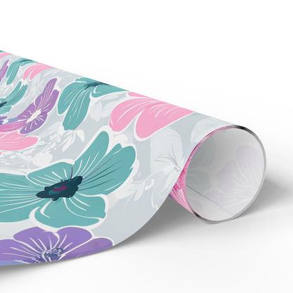 Pastel Floral Print Wrapping Paper