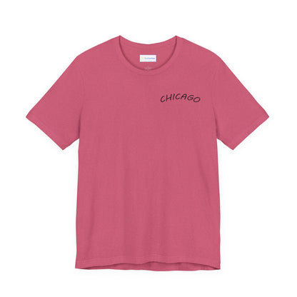 Retro Chicago Sunset Unisex Jersey Short Sleeve Tee