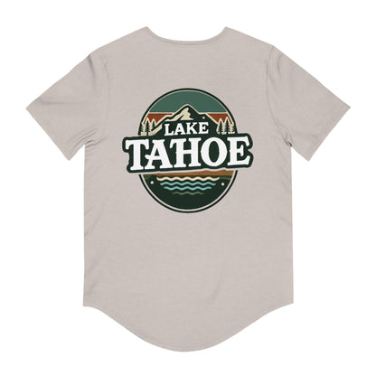 Vintage Lake Tahoe Men's Jersey Curved Hem Tee