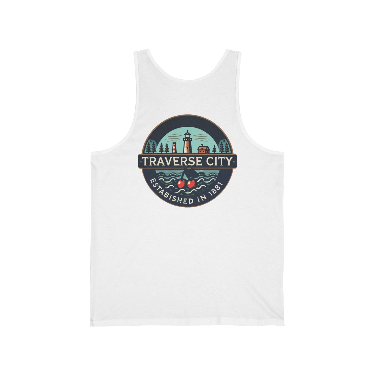 Vintage Traverse City Unisex Jersey Tank
