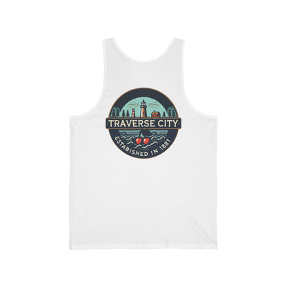 Vintage Traverse City Unisex Jersey Tank