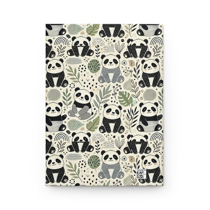 Happy Panda Hardcover Journal Matte