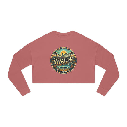 Elegant Avalon Women's Cropped Sweatshirt