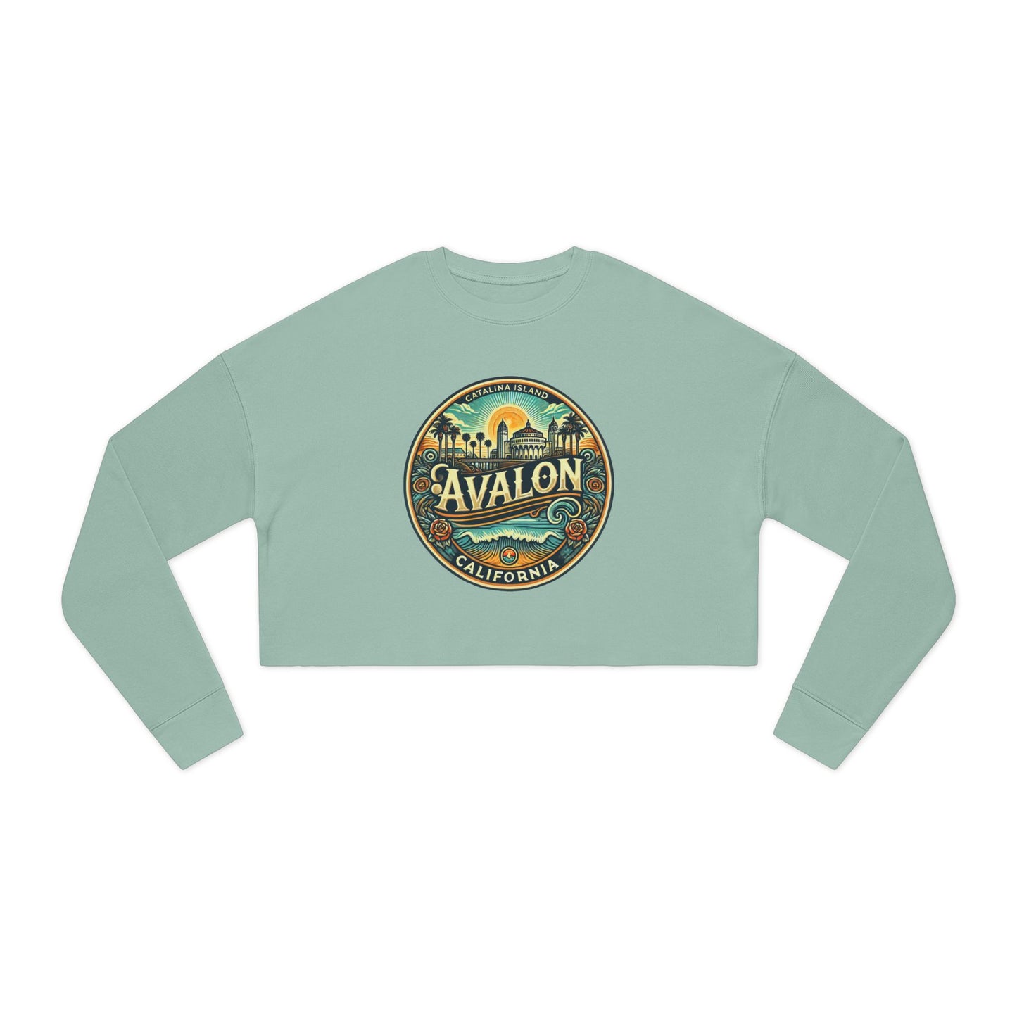 Elegant Avalon Women's Cropped Sweatshirt