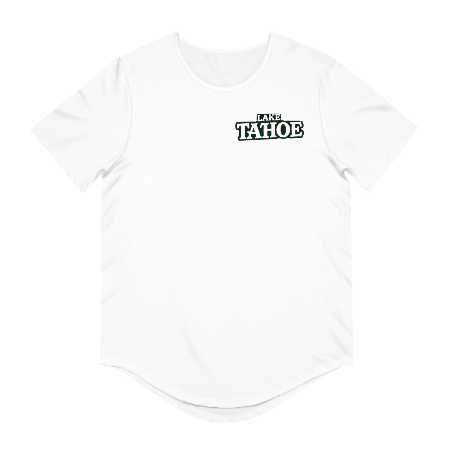 Vintage Lake Tahoe Men's Jersey Curved Hem Tee