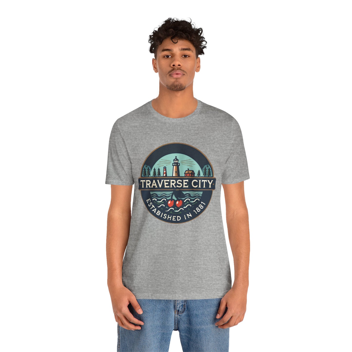 Vintage Traverse City Unisex Jersey Short Sleeve Tee