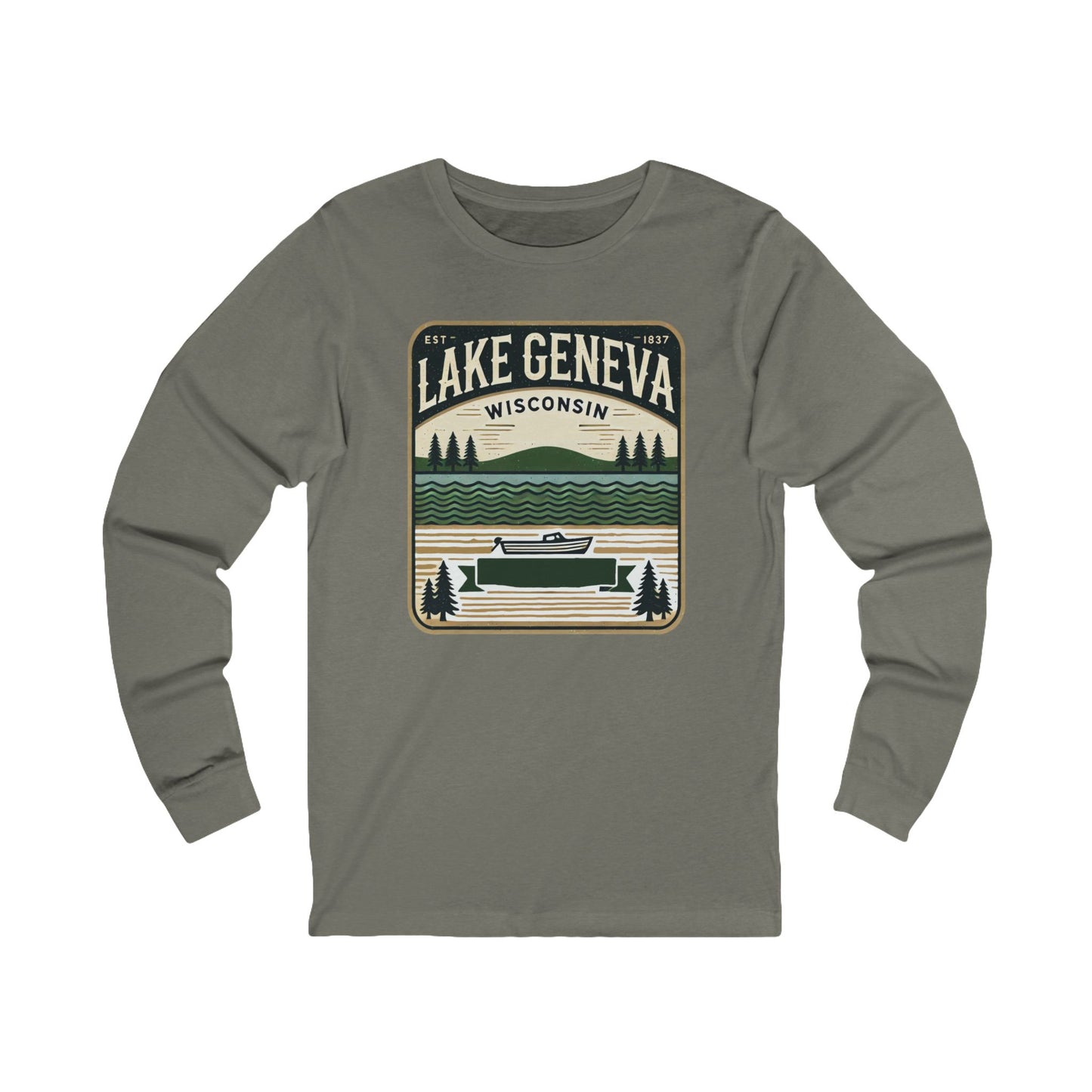 Vintage Lake Geneva Unisex Jersey Long Sleeve Tee