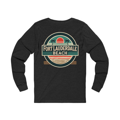 Vintage Fort Lauderdale Unisex Jersey Long Sleeve Tee