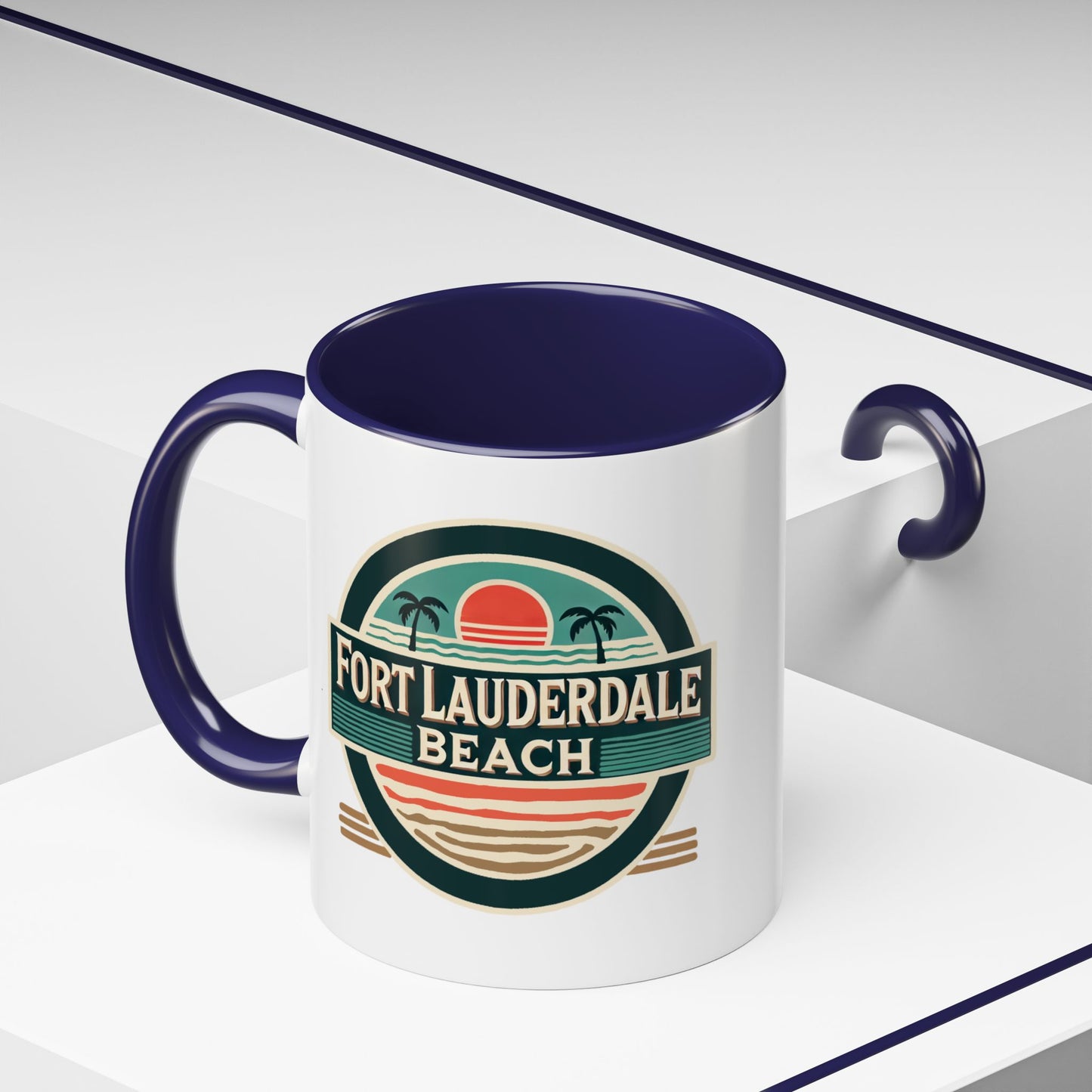 Vintage Fort Lauderdale Accent Coffee Mug