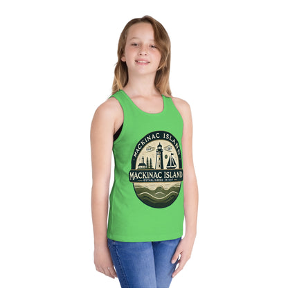 Vintage Mackinac Island Unisex Kids Jersey Tank Top