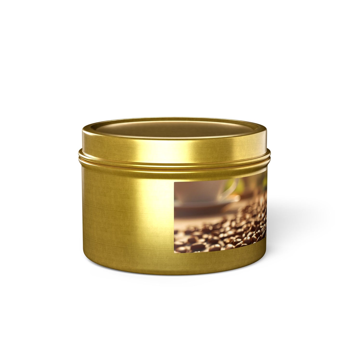 Fresh Coffee Scented Rustic Tin Candle