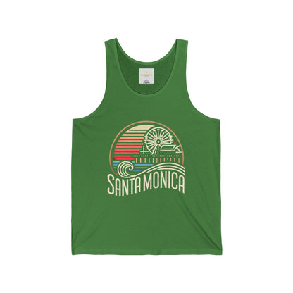 Vibrant Santa Monica Unisex Jersey Tank