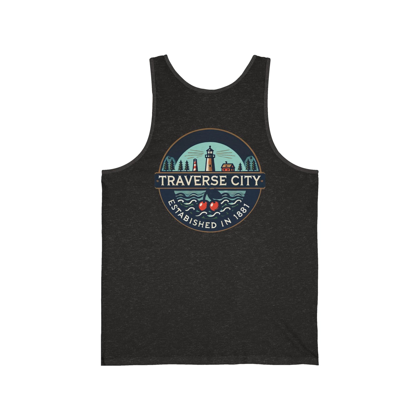 Vintage Traverse City Unisex Jersey Tank