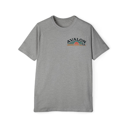 Retro Avalon Sunset Men's Raglan T-Shirt