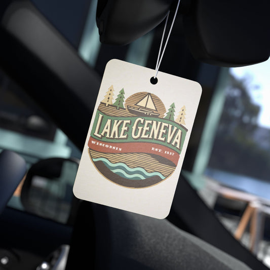 Retro Lake Geneva Car Air Freshener
