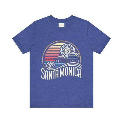 Vibrant Santa Monica Unisex Jersey Short Sleeve Tee