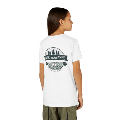 Vintage Lake Wawasee Unisex Youth Short Sleeve Tee