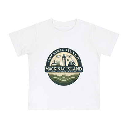 Vintage Mackinac Island Unisex Baby Short Sleeve T-Shirt