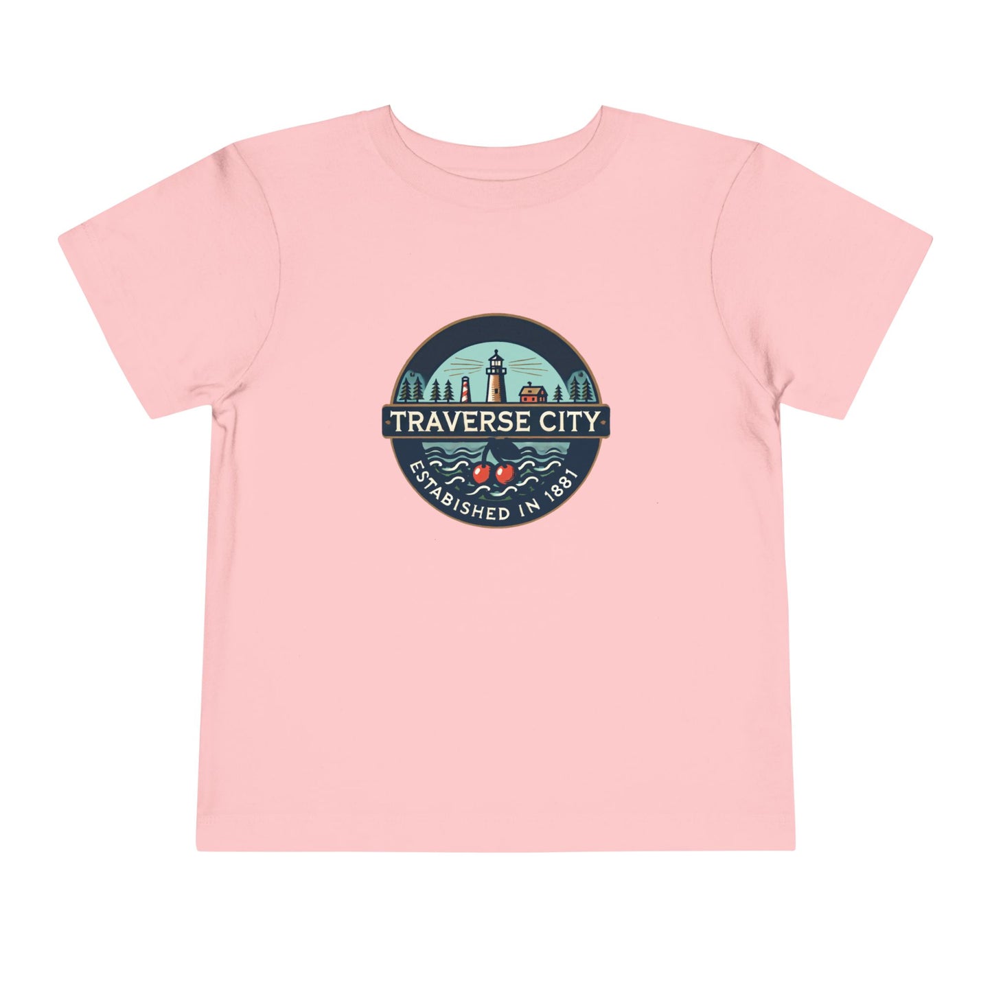 Vintage Traverse City Unisex Toddler Short Sleeve Tee