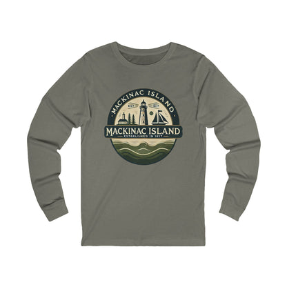 Vintage Mackinac Island Unisex Jersey Long Sleeve Tee