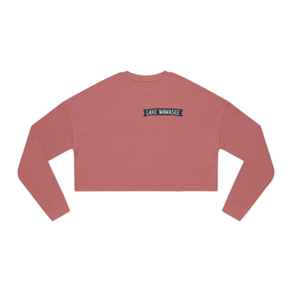 Vintage Lake Wawasee Women's Cropped Sweatshirt