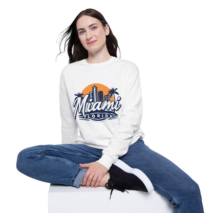 Retro Miami Unisex Drop Shoulder Sweatshirt