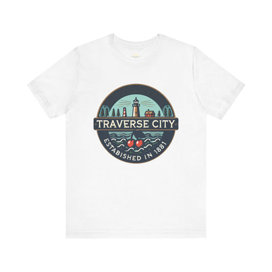 Vintage Traverse City Unisex Jersey Short Sleeve Tee