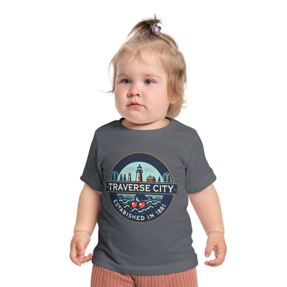 Vintage Traverse City Unisex Baby Short Sleeve T-Shirt