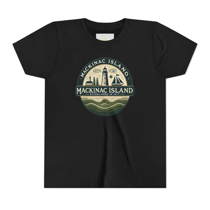 Vintage Mackinac Island Unisex Youth Short Sleeve Tee