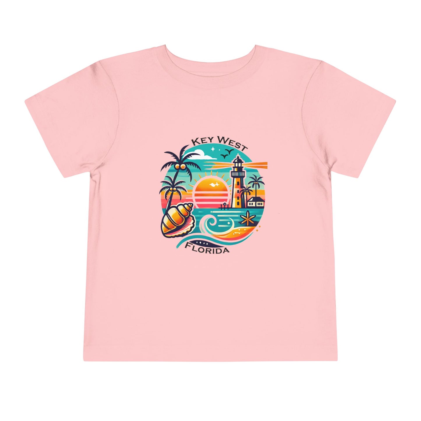 Vibrant Key West Toddler Short Sleeve Tee