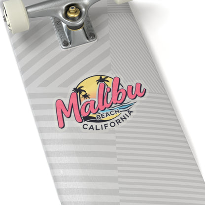 Retro Malibu Kiss-Cut Sticker