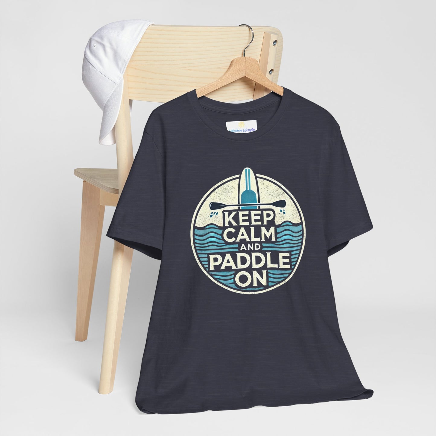 Keep Calm and Paddle On Jersey Short Sleeve Tee