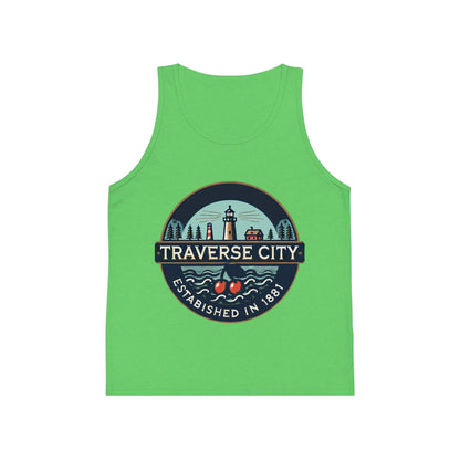 Vintage Traverse City Unisex Kids Jersey Tank Top