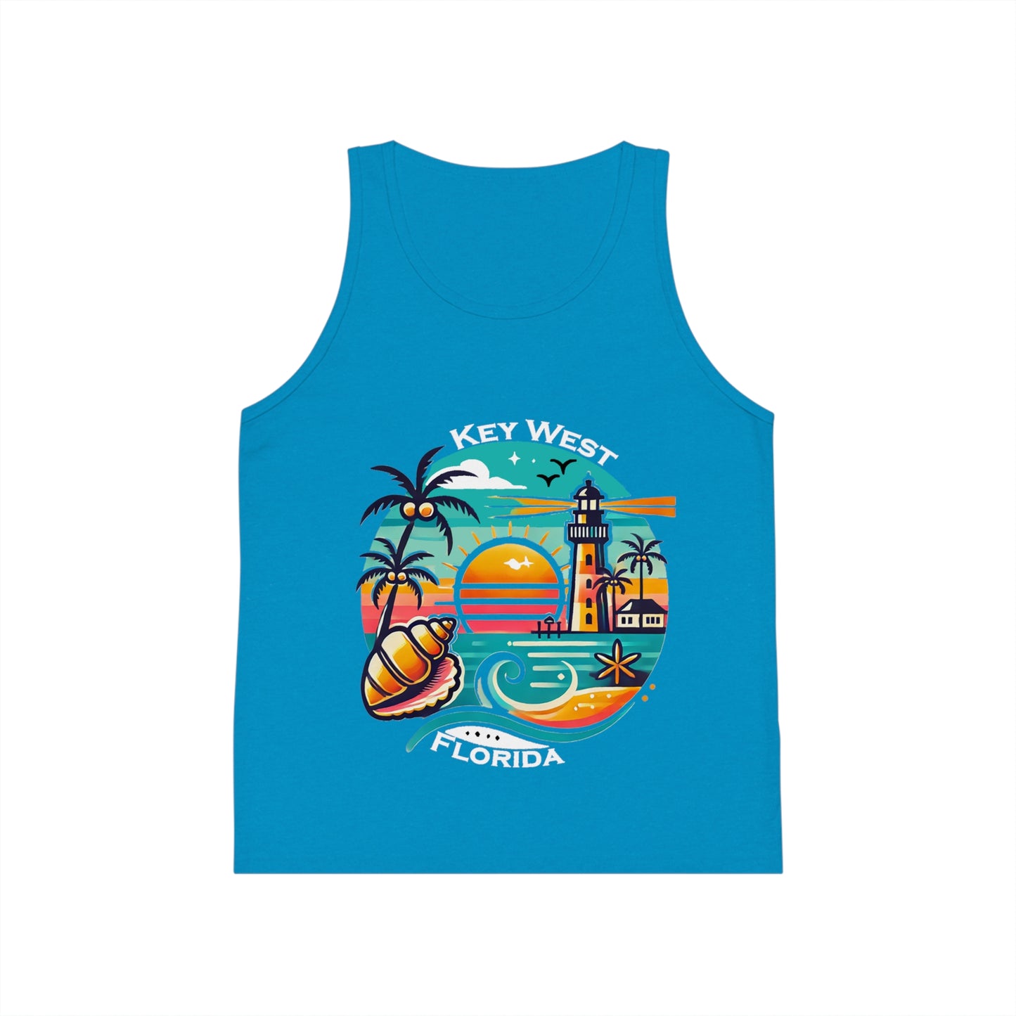 Vibrant Key West Kid's Jersey Tank Top