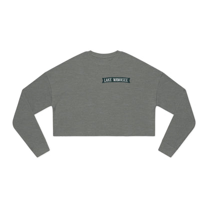 Vintage Lake Wawasee Women's Cropped Sweatshirt