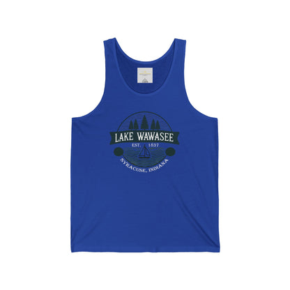 Vintage Lake Wawasee Unisex Jersey Tank