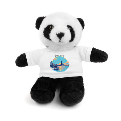 Retro Chicago Sunset Stuffed Animals with Tee