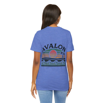 Retro Avalon Sunset Unisex Jersey Tee
