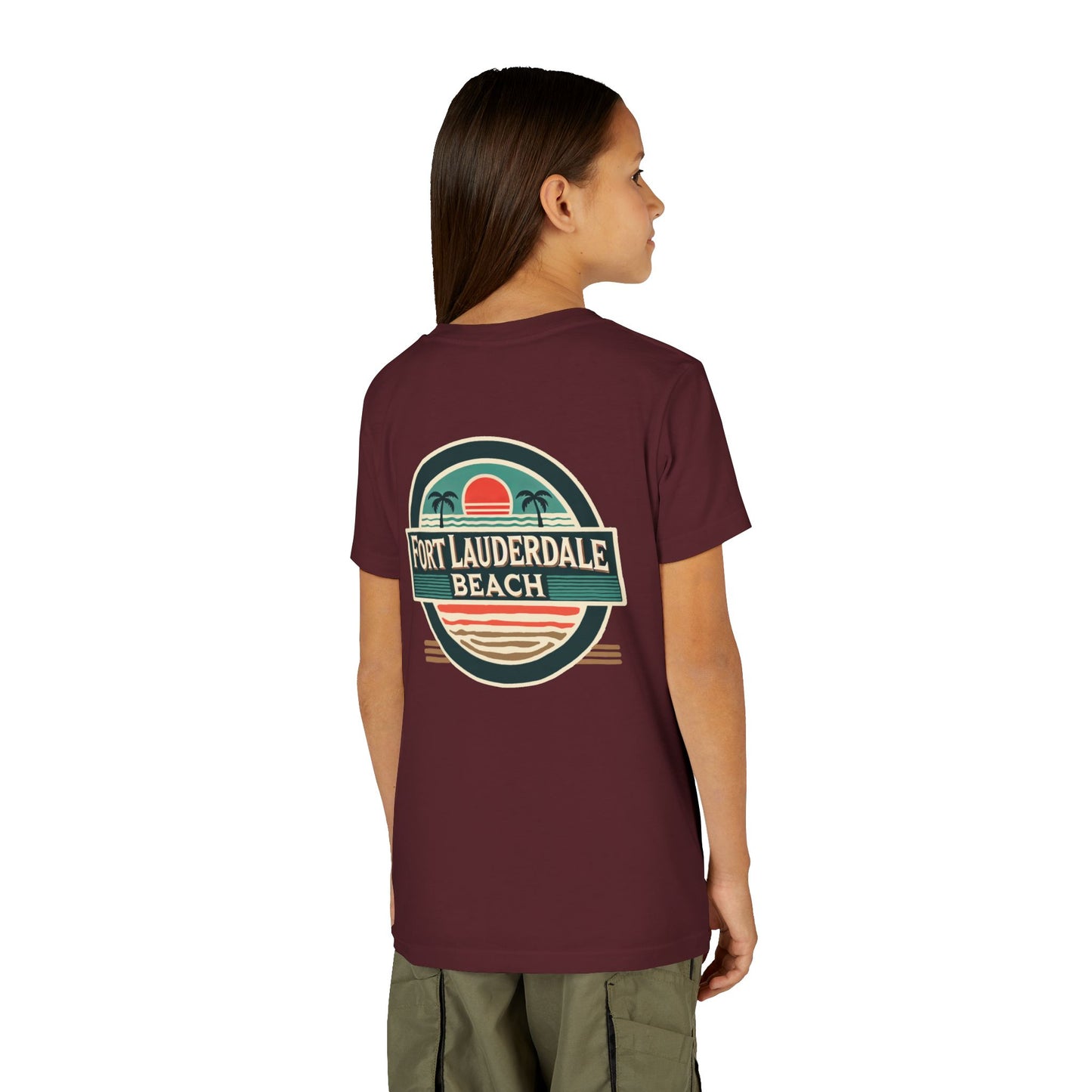 Vintage Fort Lauderdale Unisex Youth Short Sleeve Tee
