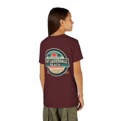 Vintage Fort Lauderdale Unisex Youth Short Sleeve Tee