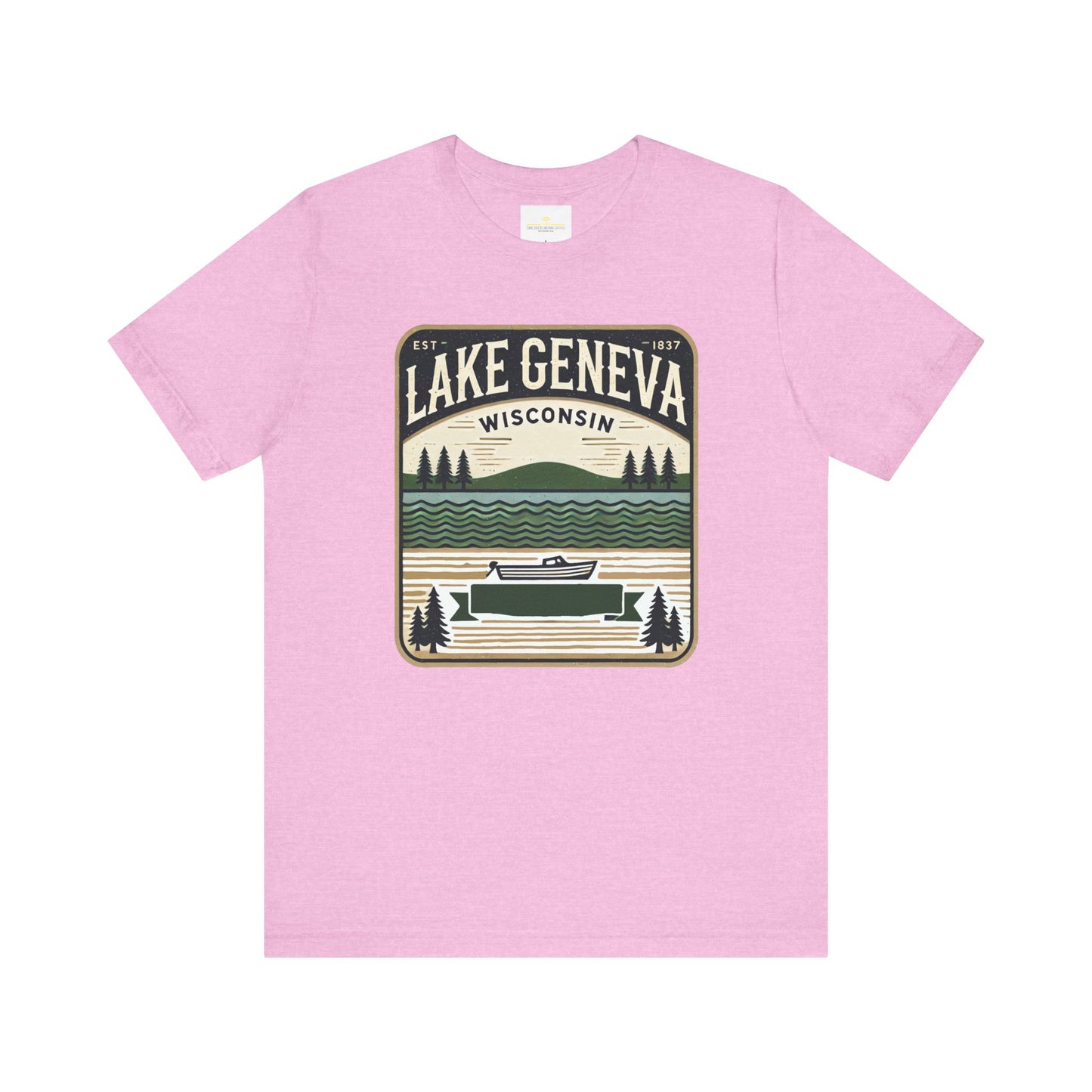 Vintage Lake Geneva Unisex Jersey Short Sleeve Tee