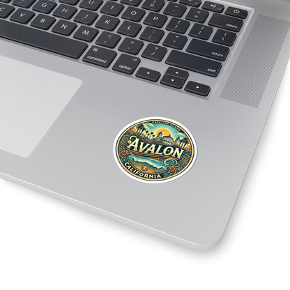 Elegant Avalon Kiss-Cut Sticker