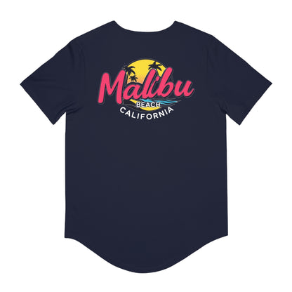 Retro Malibu Men's Jersey Curved Hem Tee