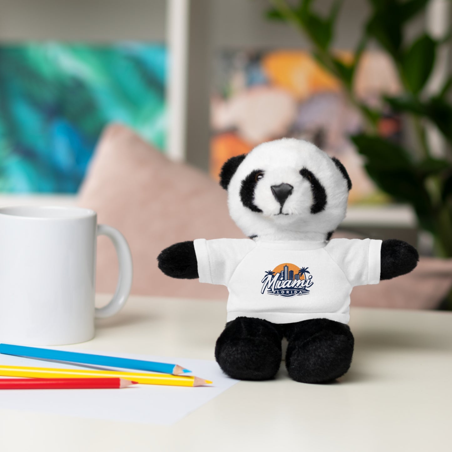 Retro Miami Stuffed Animals with Tee