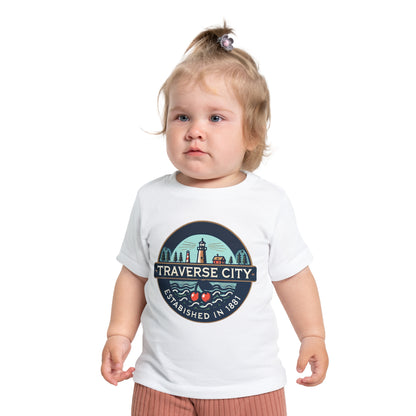 Vintage Traverse City Unisex Baby Short Sleeve T-Shirt