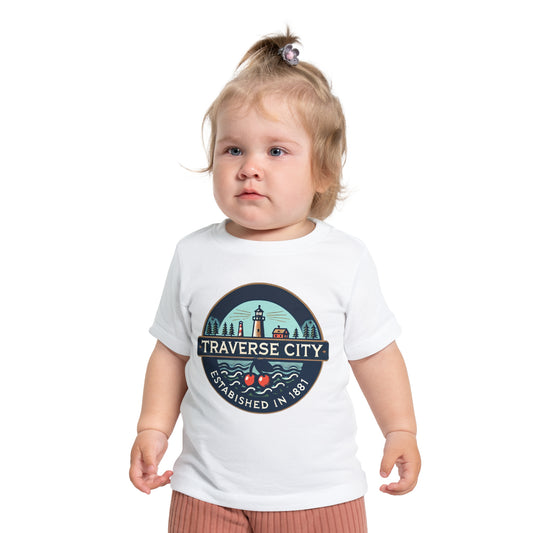 Vintage Traverse City Unisex Baby Short Sleeve T-Shirt