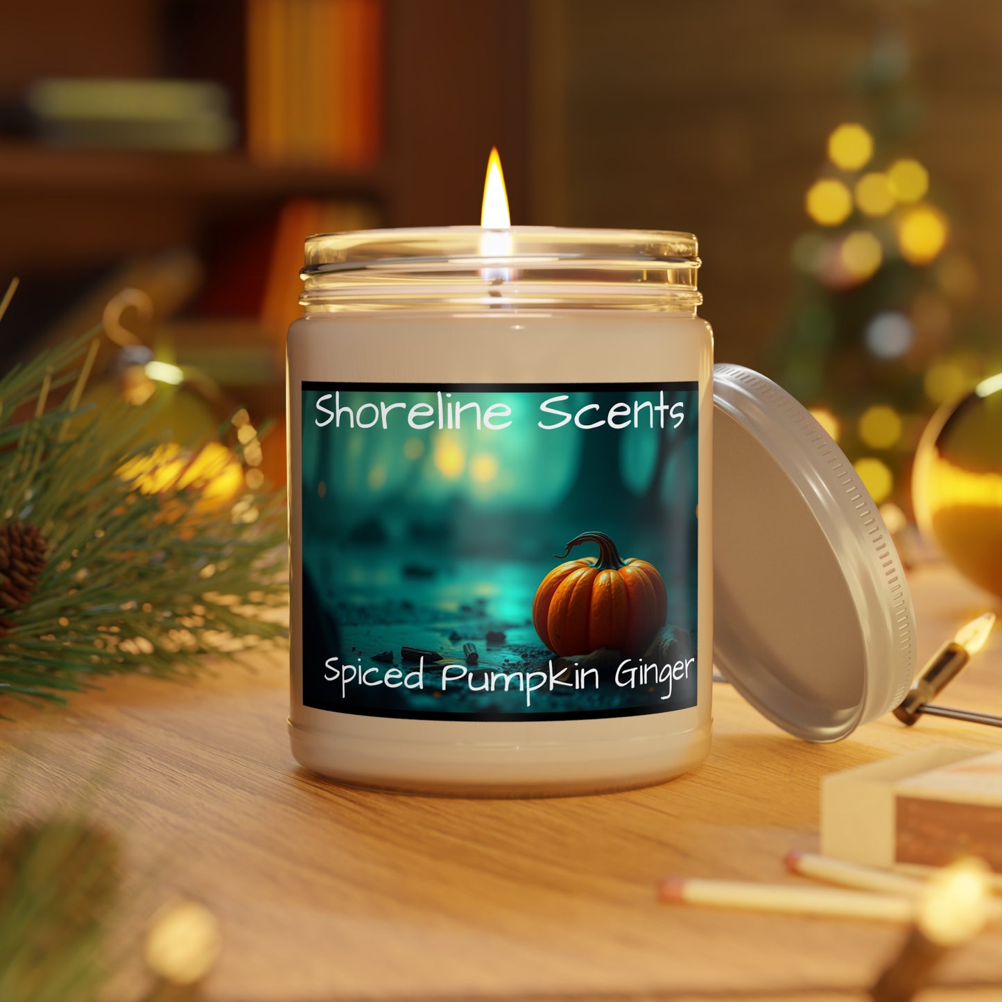 Spiced Pumpkin Ginger Scented Candle (Soy Wax)