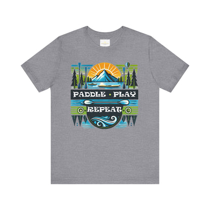 Paddle, Play, Repeat Short Sleeve Tee