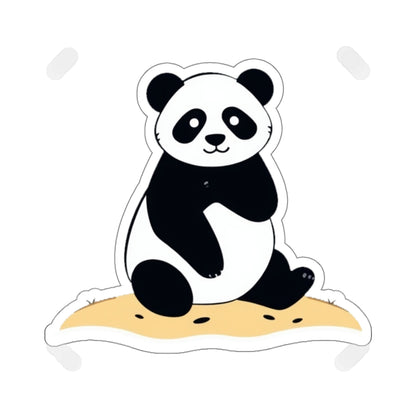 Beach Panda Kiss-Cut Sticker